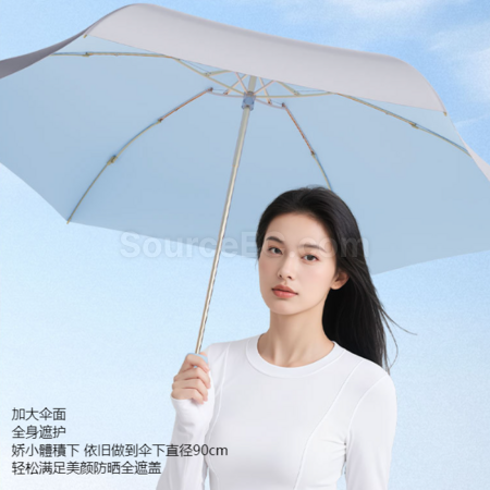 客製化迷你鈦銀晴雨兩用傘禮品