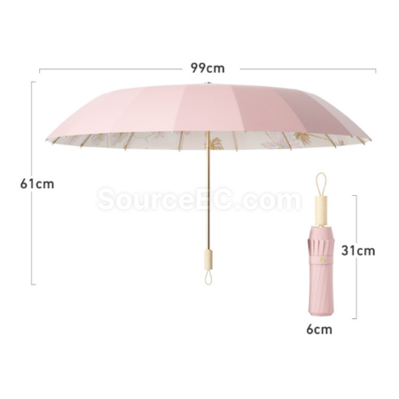 客製化加強雙骨折疊晴雨傘禮品