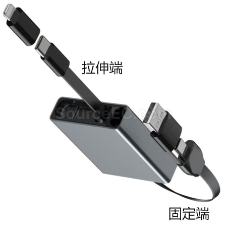 客製化伸縮Type-C鋁合金60W快充數據線禮品