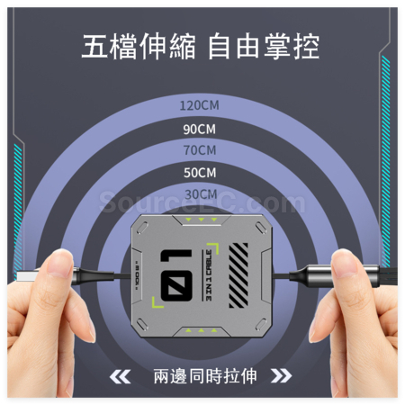 客製化三合一伸縮數據線禮品