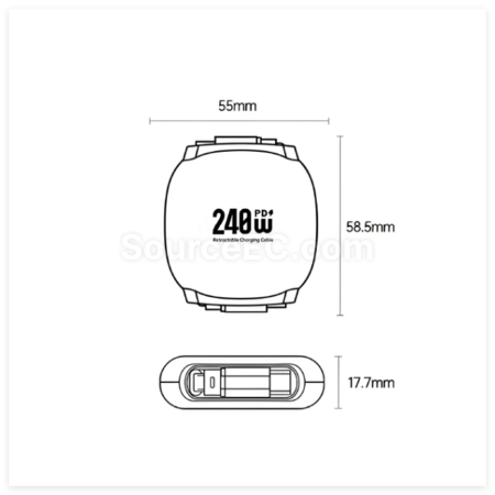 客製化240W伸縮快充數據線禮品