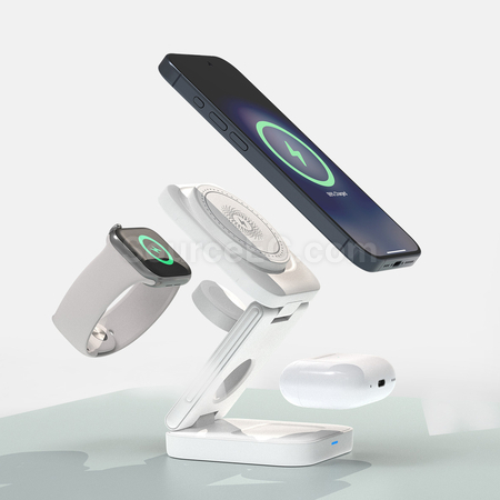 客製化三合一磁吸無線充禮品