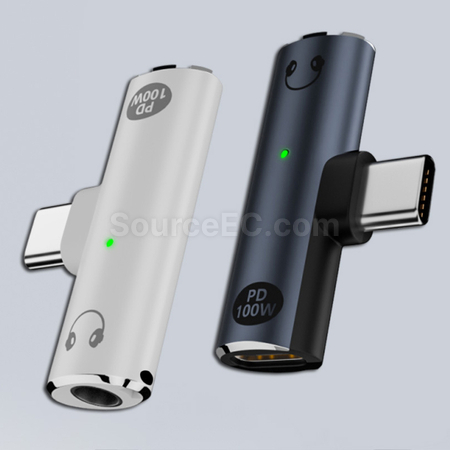 客製化Type-C二合一耳機充電擴充器禮品