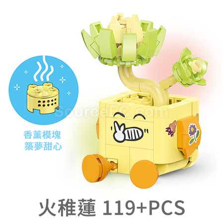 客製化表情包多肉植物積木盲盒禮品