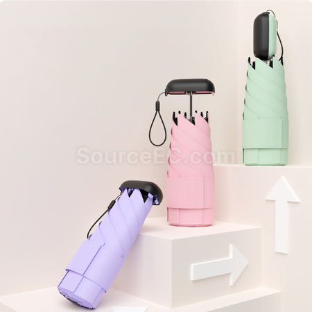 客製化收縮手柄迷你遮陽傘禮品