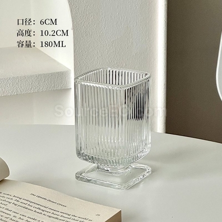 客製化中古設計矮腳玻璃杯禮品
