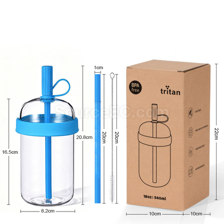 客製化Tritan吸管杯奶茶杯禮品