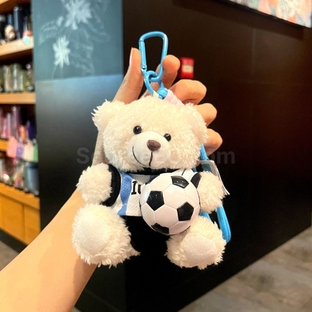 客製化足球小熊掛件鑰匙圈禮品
