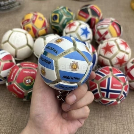 客製化足球減壓球形按鍵鑰匙扣禮品