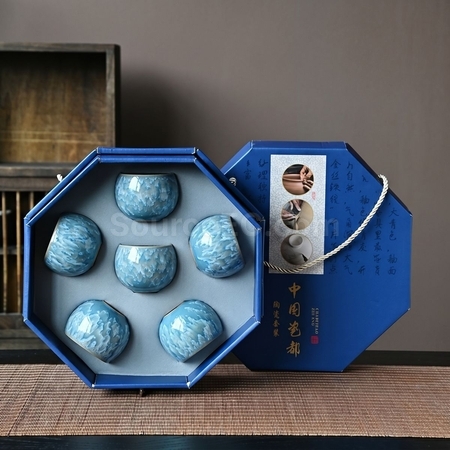 客製化八角盒茶具套裝禮品