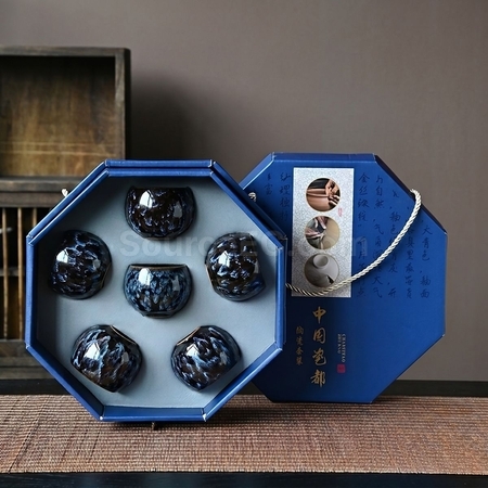 客製化八角盒茶具套裝禮品
