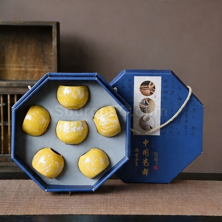 客製化八角盒茶具套裝禮品