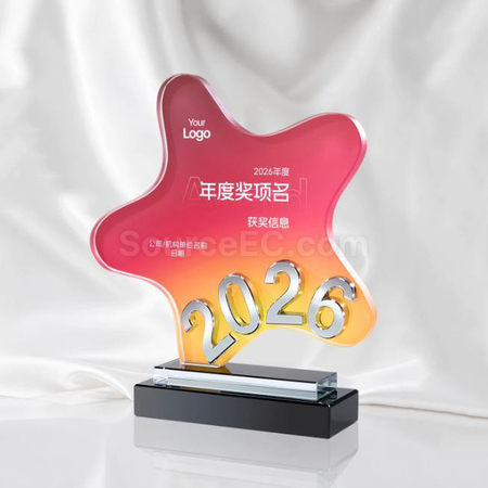 客製化2026水晶獎座禮品