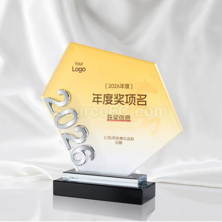 客製化2026水晶獎座禮品