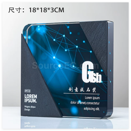 客製化水晶大理石獎座禮品