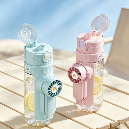 客製化降溫噴霧水杯風扇禮品