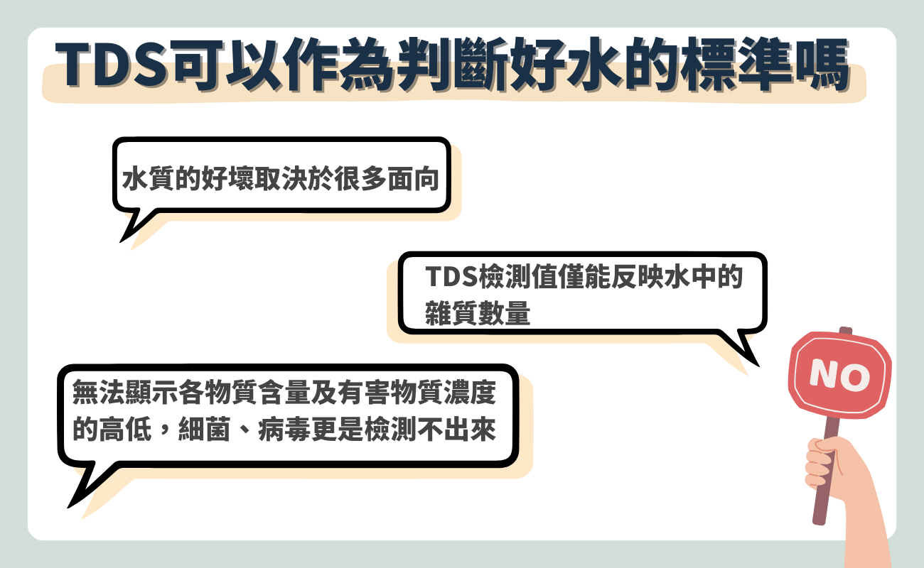 TDS可以做為判斷好水的標準嗎