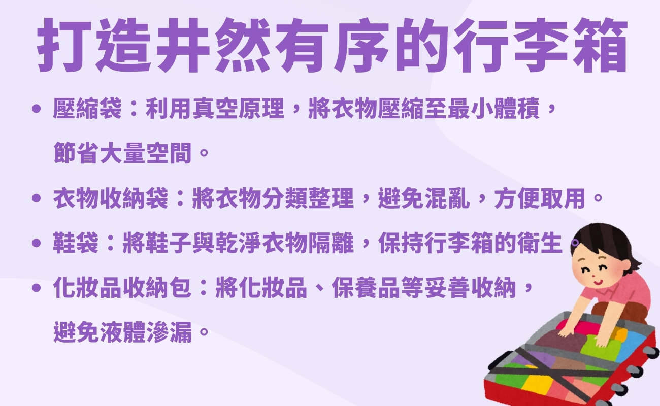 客製化旅行收納, 旅行收納技巧, 行李箱收納, 旅行禮品, 企業禮品