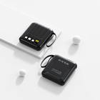 3C認證正方形自帶線移動電源